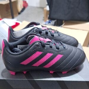 Adidas Black and Pink Football Boots